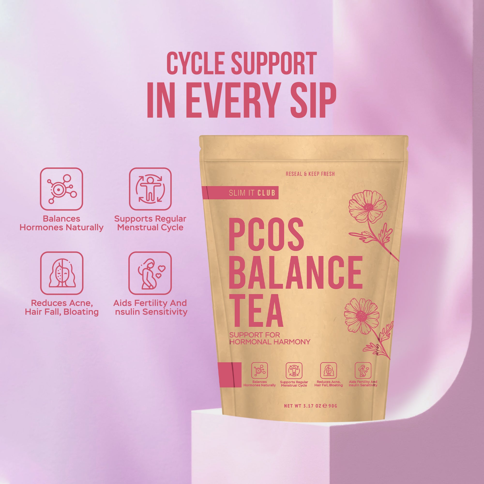 PCOS Balance tea at slim it club