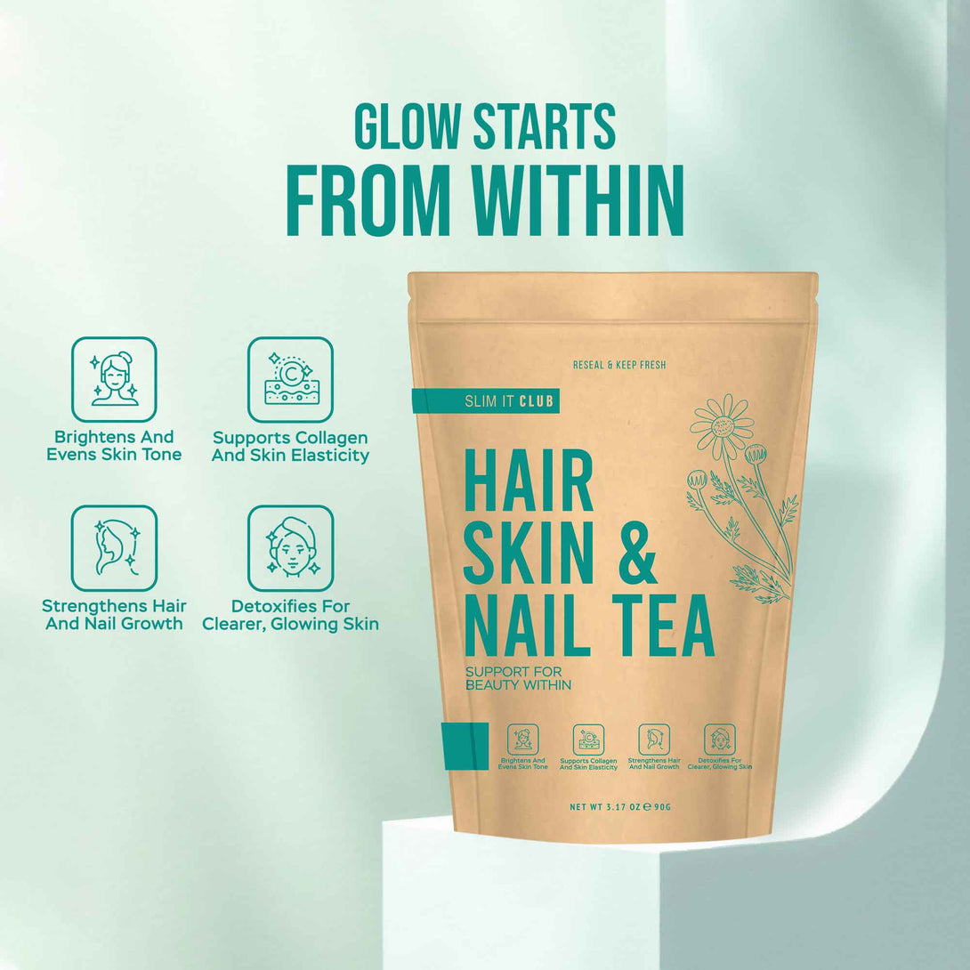 hair skin and nail tea at slim it club